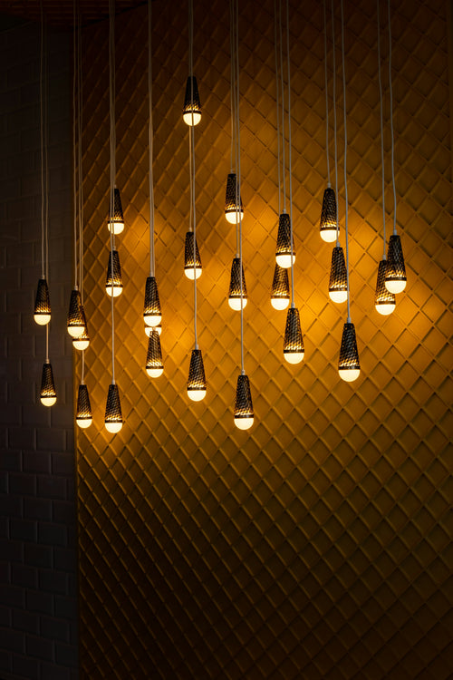 8-Light Ball Cluster Hanging Pendant for Staircase – Crystal Glass Ball Hanging Light (placeholder photo 2)
