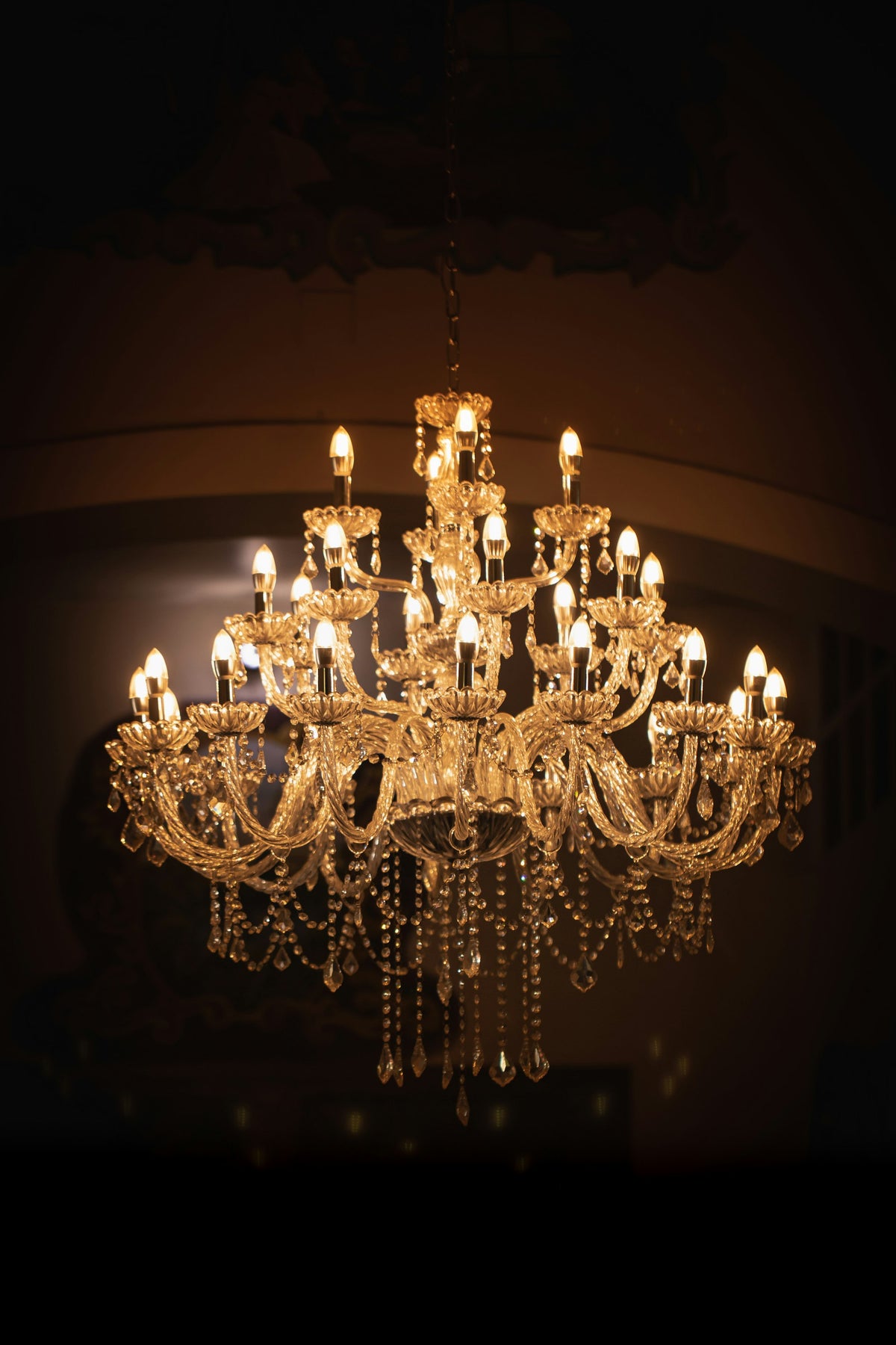 Antique Brass Greek Key 5-Light Chandelier for Hall & Living Room (placeholder photo 1)