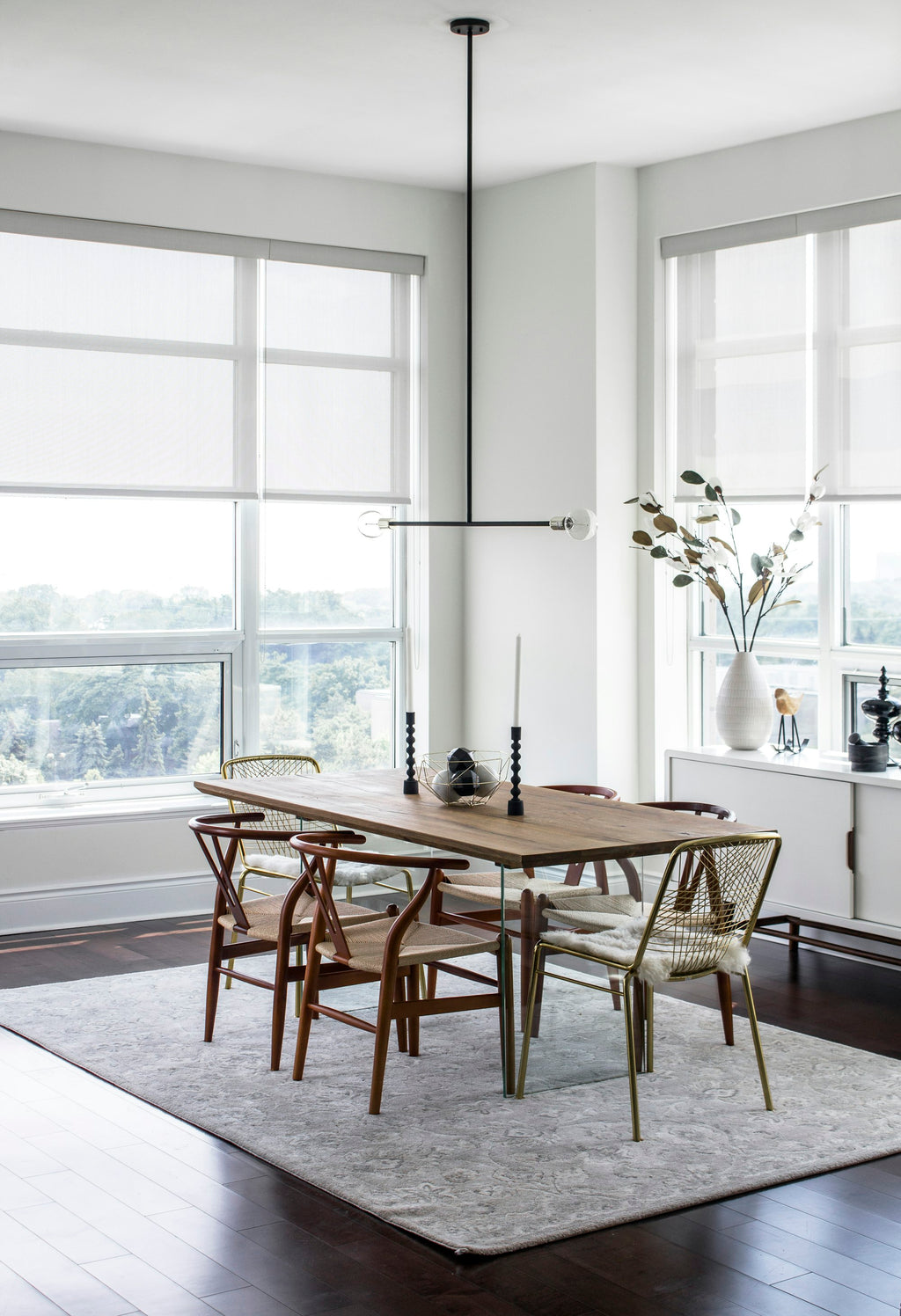 Linear LED Chandelier for Dining Table – Gold Oval Ring Pendant Light (placeholder photo 2)