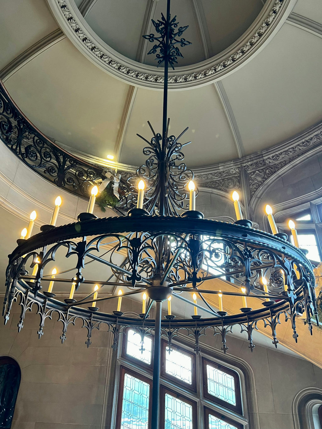 Antique Brass Greek Key 5-Light Chandelier for Hall & Living Room (placeholder photo 2)